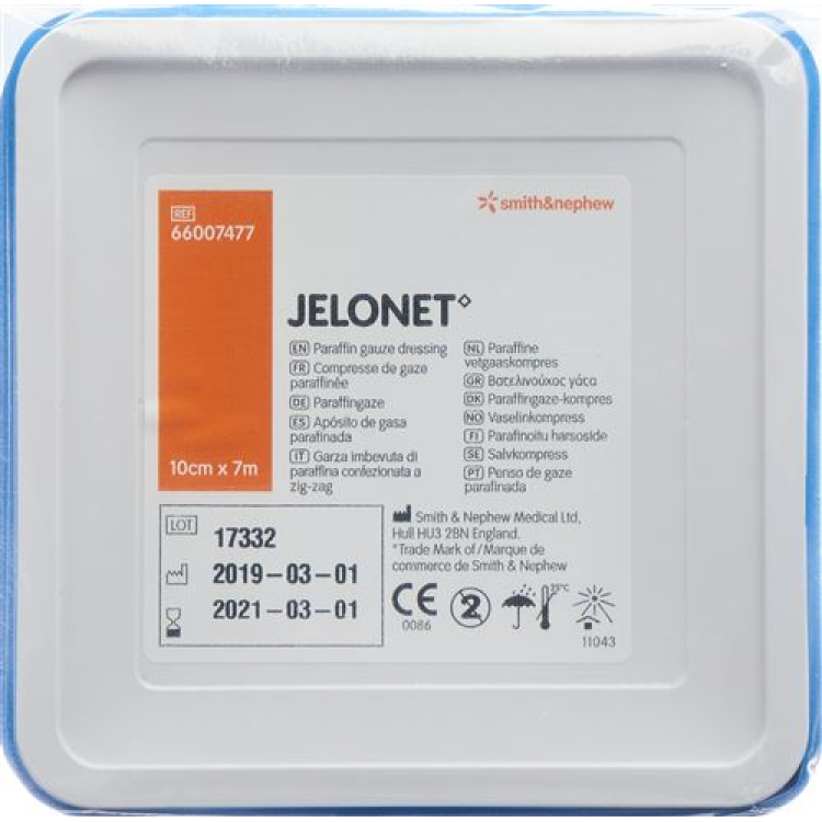 Парафиновая марля Jelonet диаметром 10 см x 7 м