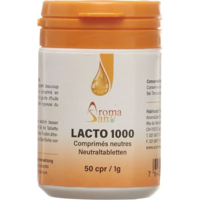 Aromasan Lacto 1000 таблеток для эфирных масел 50 шт.