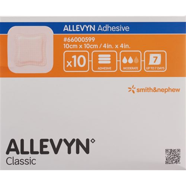 Allevyn Adhesive Wound Dressing 10x10cm 10 pcs - Buy Online