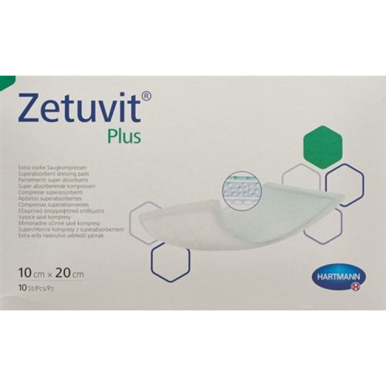 جمعية الامتصاص Zetuvit Plus 10x20 سم 10 قطعة