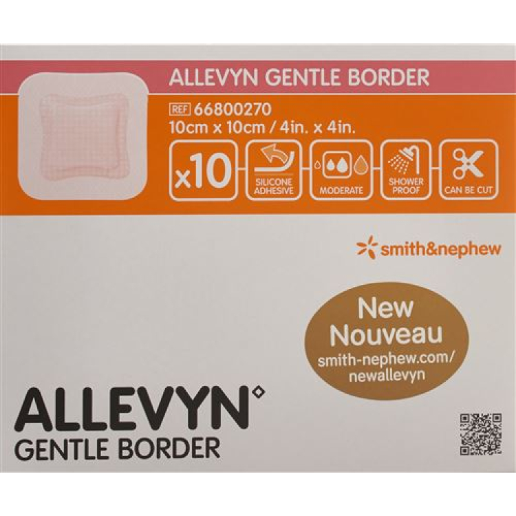 Allevyn Gentle Border таңғыш 10x10cm 10 дана