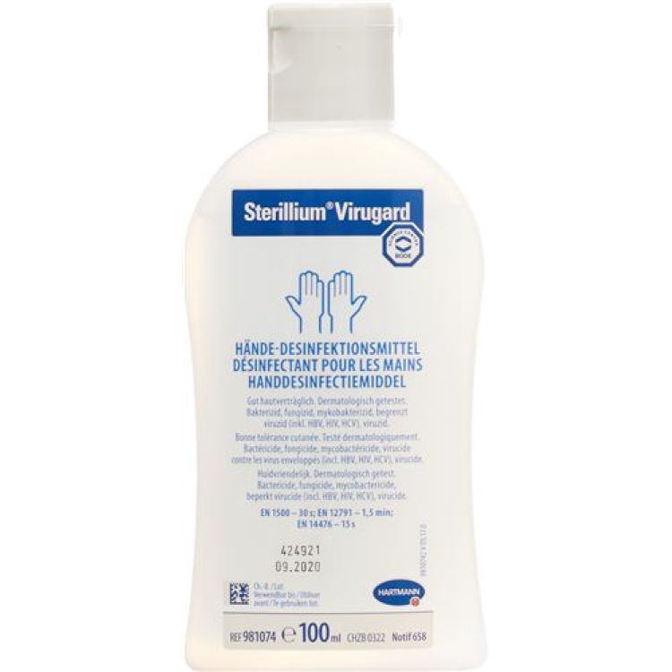 Sterillium® Virugard handdesinfectie vloeistof Fl 100 ml