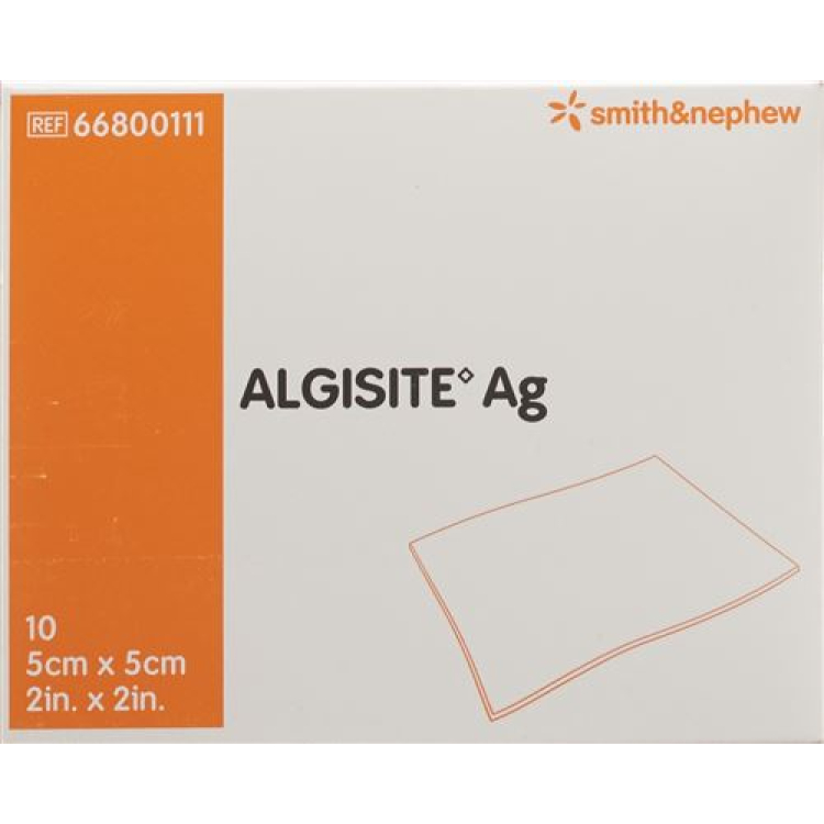 Algisite Ag alginato kompresai 5x5cm 10 vnt