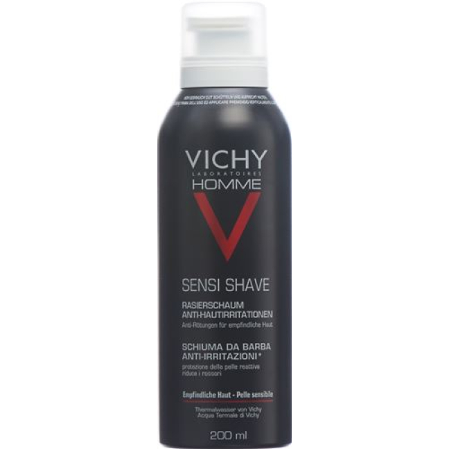 Vichy Homme Shaving Foam Anti Skin Irritation 200ml
