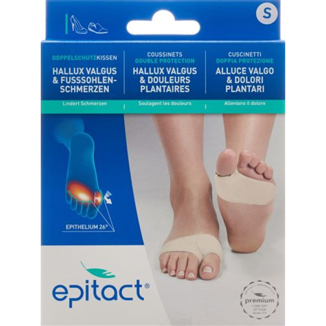 EPITACT voetkussen dubbele bescherming S < 24cm 1 paar