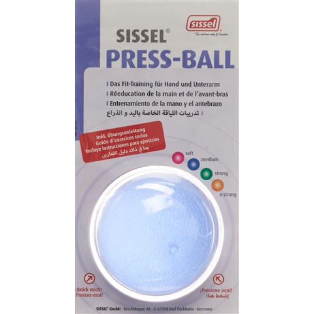 SISSEL Press Ball medium blau