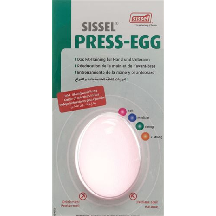 SISSEL Press Egg pehmeä vaaleanpunainen