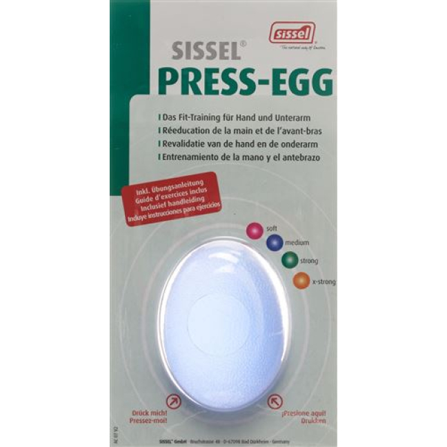 بيضة ضغط سيسيل وسط أزرق