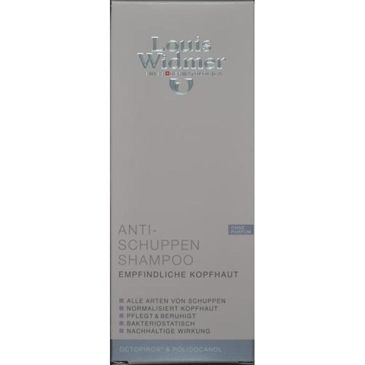 Louis Widmer Cheveux Shampooing Antipell Non Parfumé 150 ml