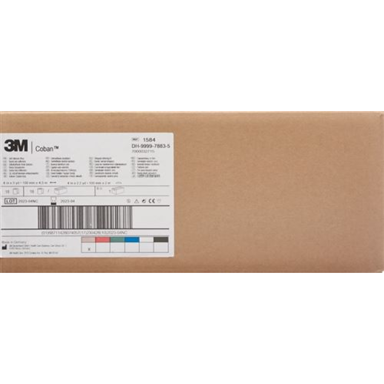 3M Coban Elastic Bandage samolepiaci 10,1 cm x 4,57 m farba kože