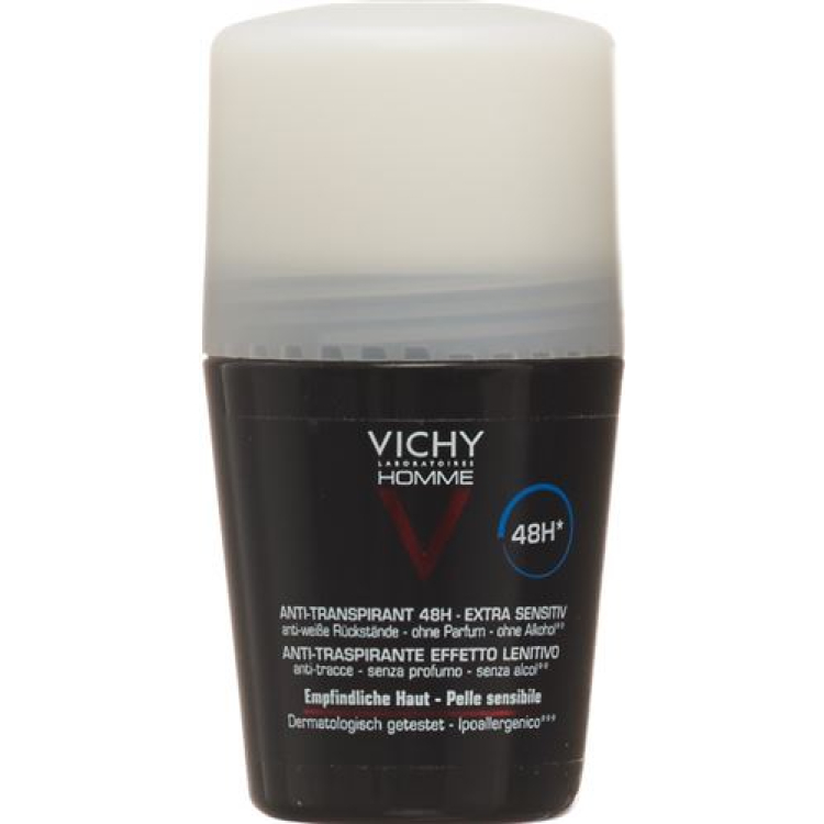 Vichy Homme Deo 48H jautriai odai suvyniojamas 50ml