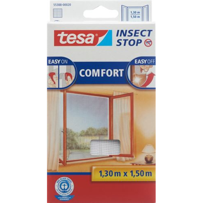 TESA COMFORT mosquitera ventana 1,3x1,5m blanco