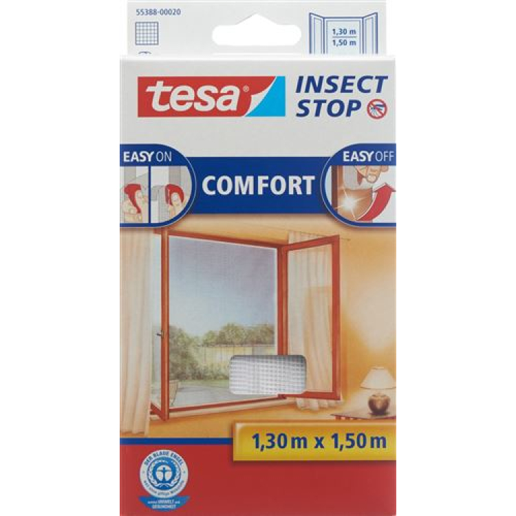 TESA COMFORT vliegenhor raam 1,3x1,5m wit