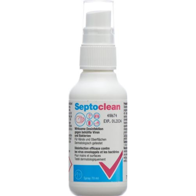 Desinfecção Septo Clean 70 ml