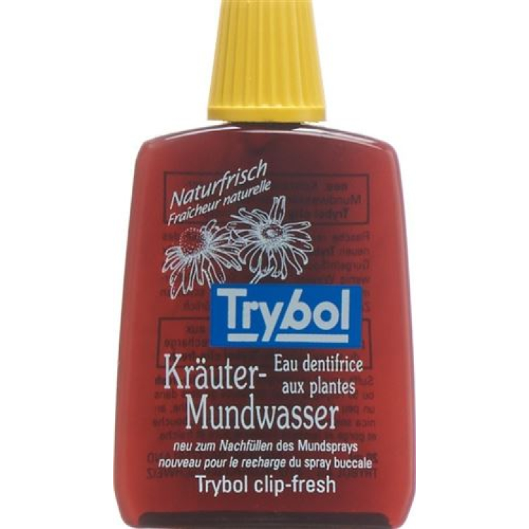 Trybol herbal mouthwash travel bottle 20 ml