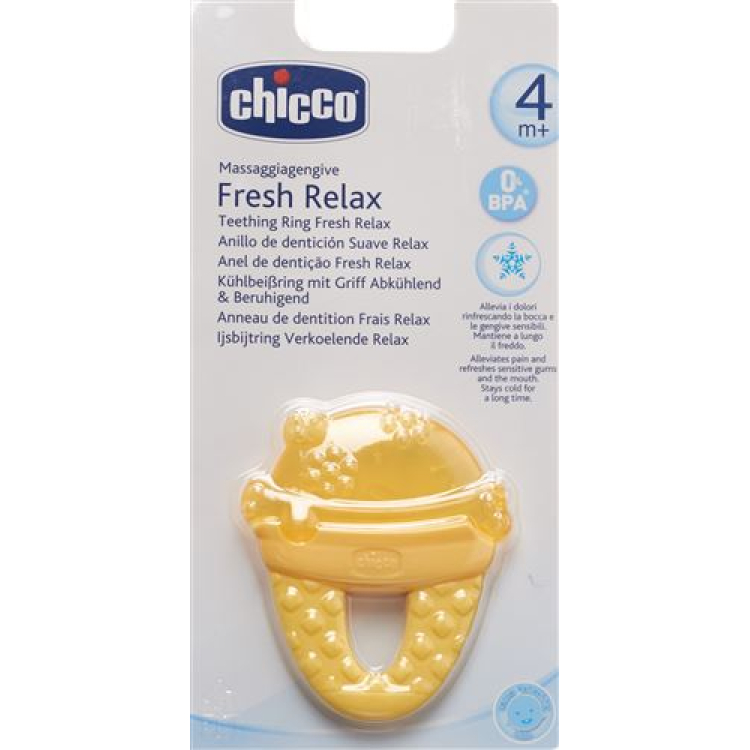 CHICCO sovutish tishlash halqasi, suv bilan sovutish Beruhi muz 4+