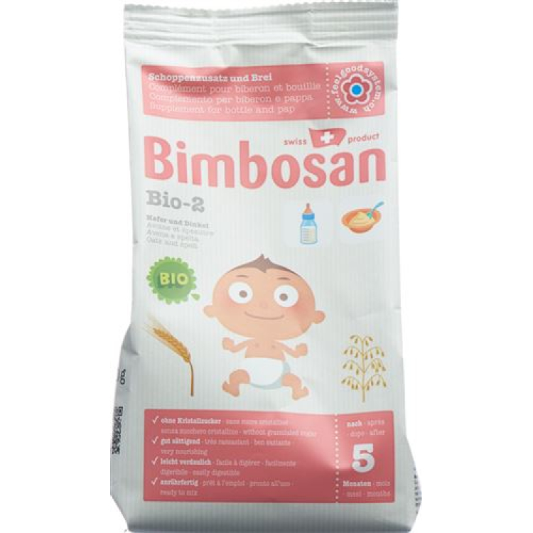 Bimbosan Bio 2 Kaera ja spelta pulbri täidis 300 g