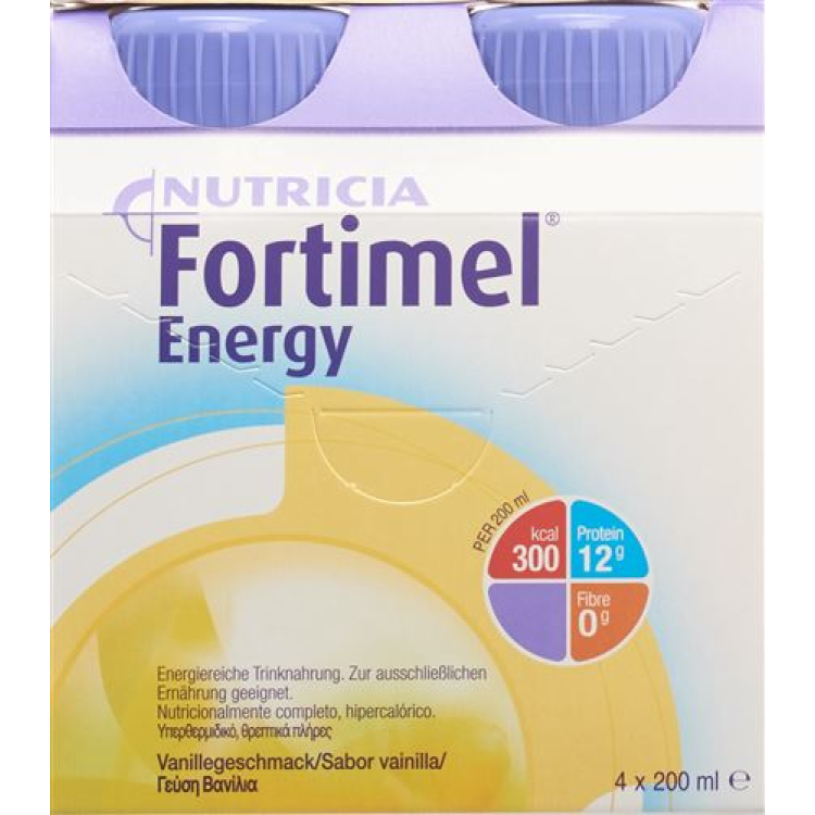 Fortimel Energy Vanilla 4 ბოთლი 200 მლ