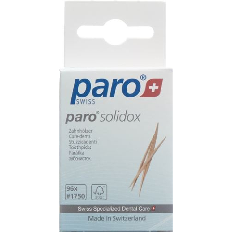 PARO SOLIDOX toothpick medium double-ended 96 pcs