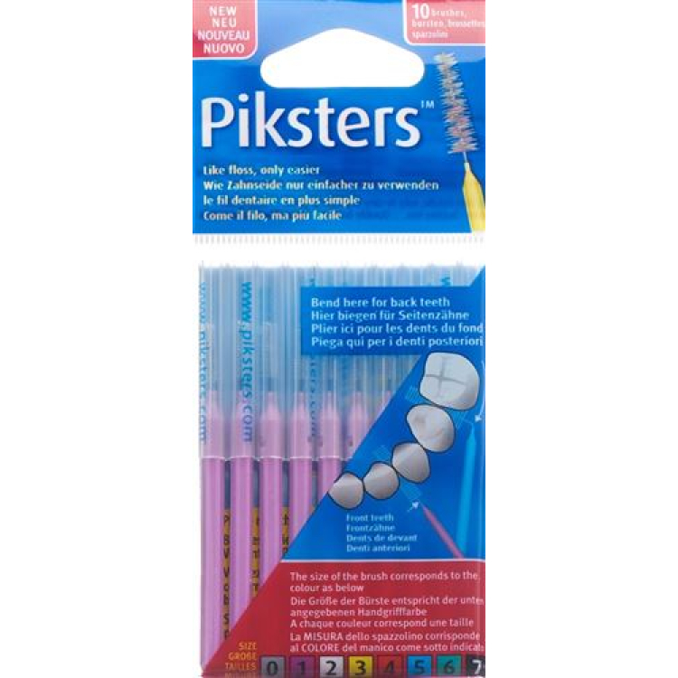 Piksters dişlərarası fırçalar 1 10 ədəd