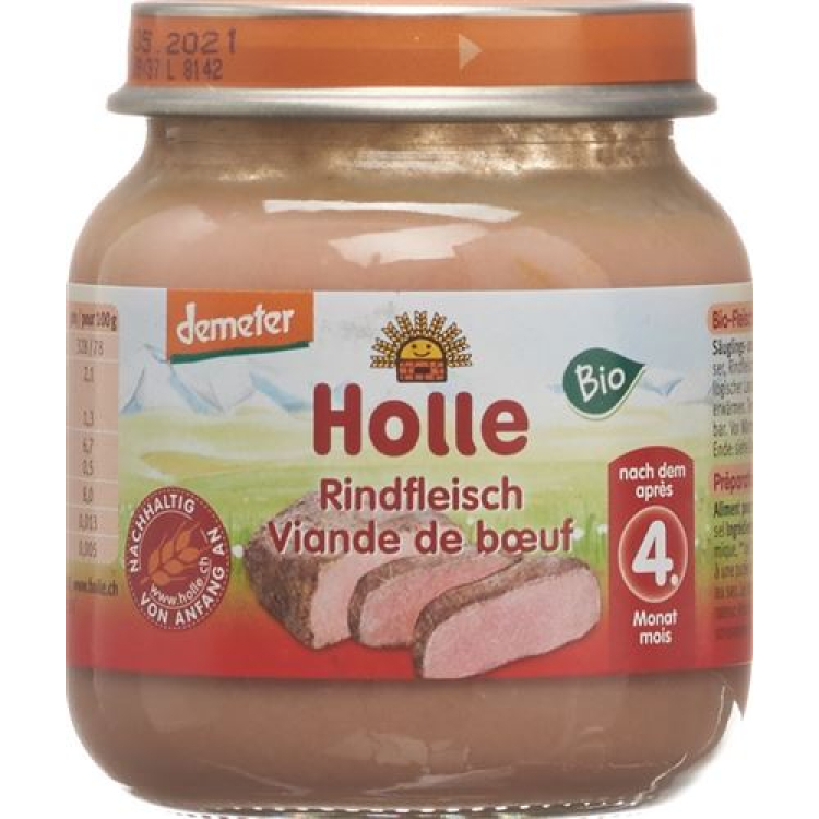 Holle Demeter Bio Beef 125 ក្រាម។