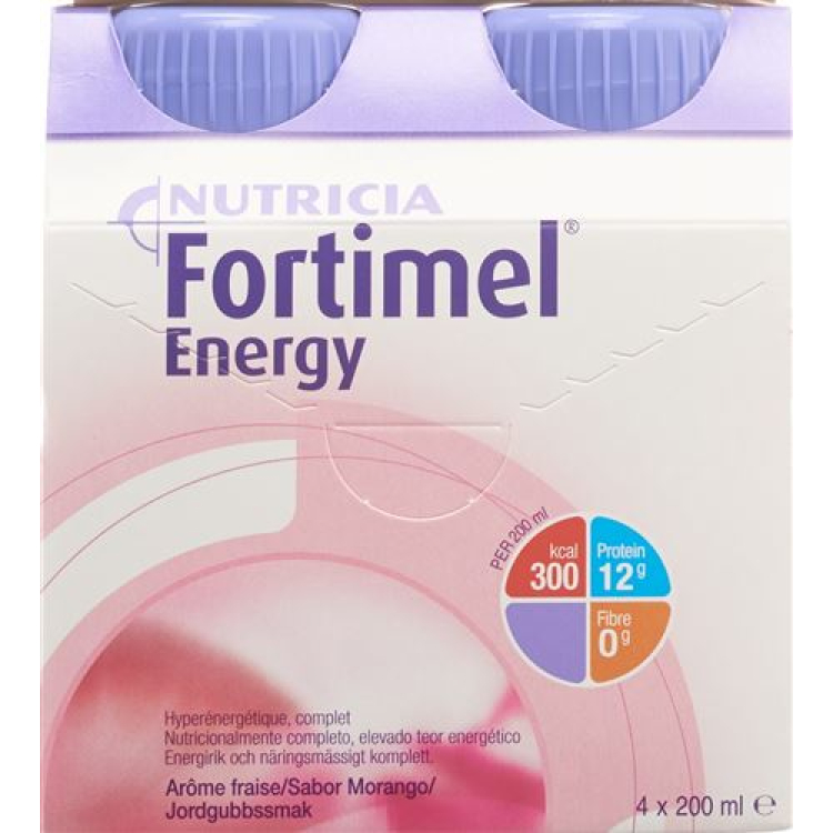 Fortimel Energy Erdbeer 4 Fl 200 ml