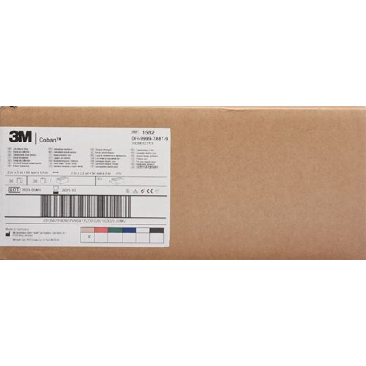 3M Coban Elastic Bandage perekat 5.1cmx4.57m warna kulit 3