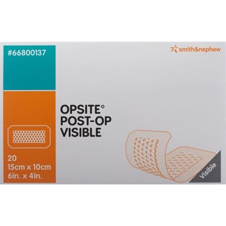 OPSITE POST OP VISIBLE shaffof yara qoplamasi 15x10cm 20 dona