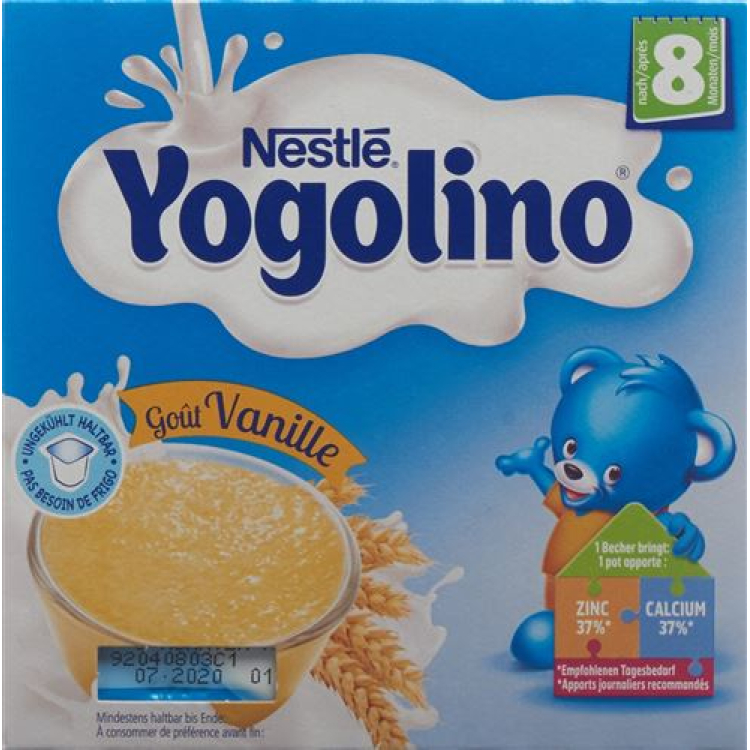 Nestlé Yogolino Goût Vanilla 8 месяцев 4 x 100 г