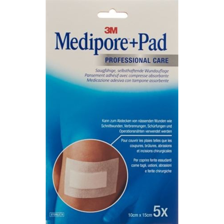 3M Medipore ™ brand + Pad 10x15cm wound pad 5x10.5cm 5 pcs