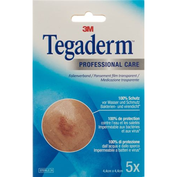 3M Tegaderm prozirna obloga 4,4x4,4cm 5 kom