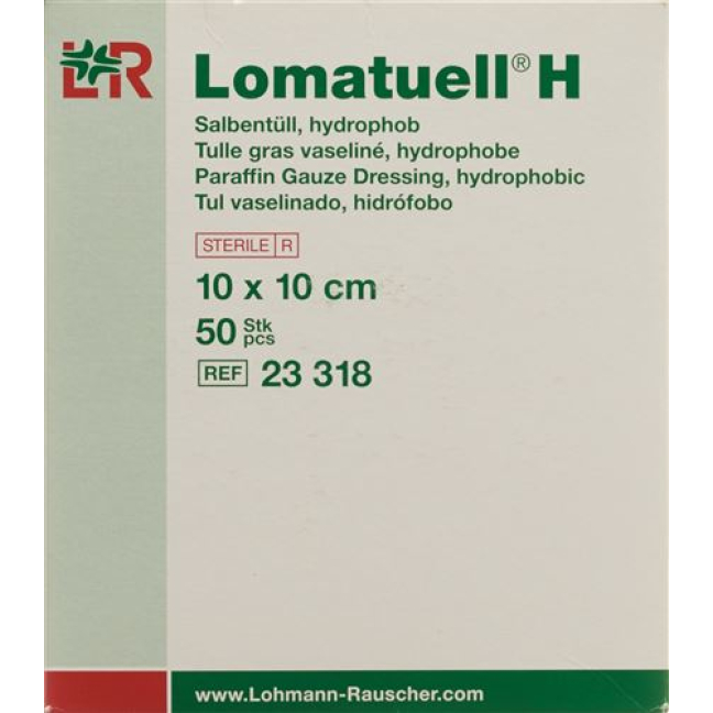 Lomatuell H Salbentüll 10x10cm 无菌 50 件