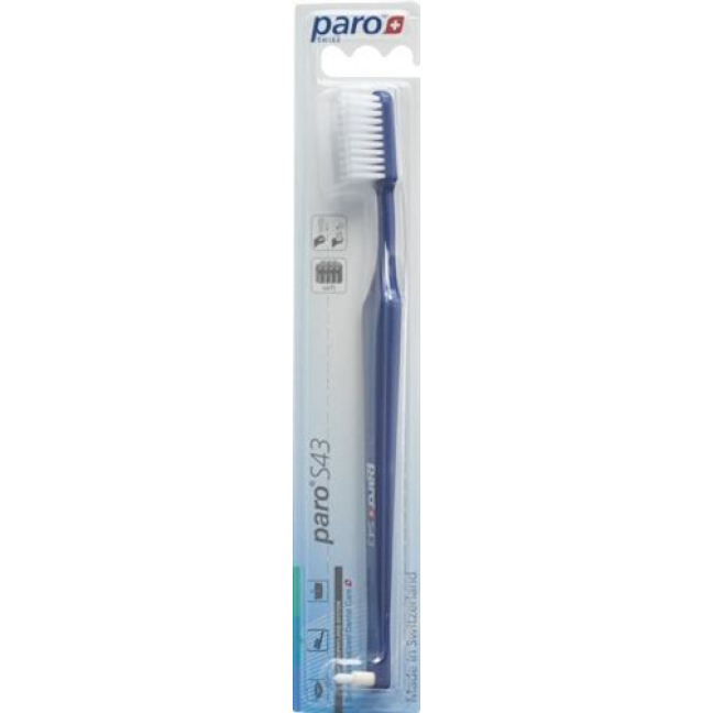 PARO tandenborstel S43 soft 4 rijen met tussenruimte