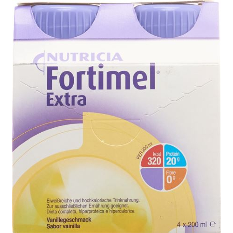 Fortimel Extra vanilla 4 Fl 200 ml