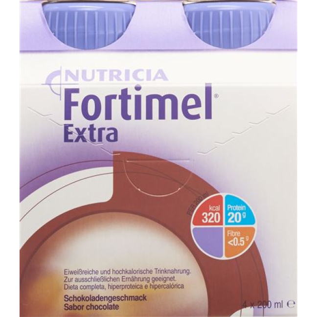 Fortimel Extra Chocolat 4 Bouteilles 200ml