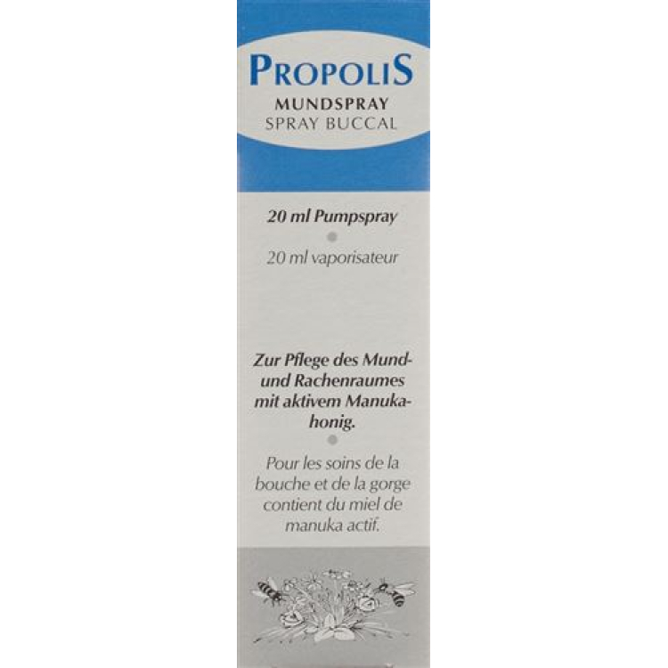 Propolis oral spray ml med aktiv manuka honning 20