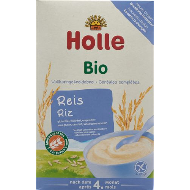 Holle մանկական սնունդ բրնձի փաթիլներ օրգանական 250 գ