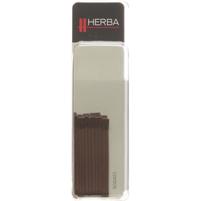 HERBA HAIR CLIPS BROWN 1113