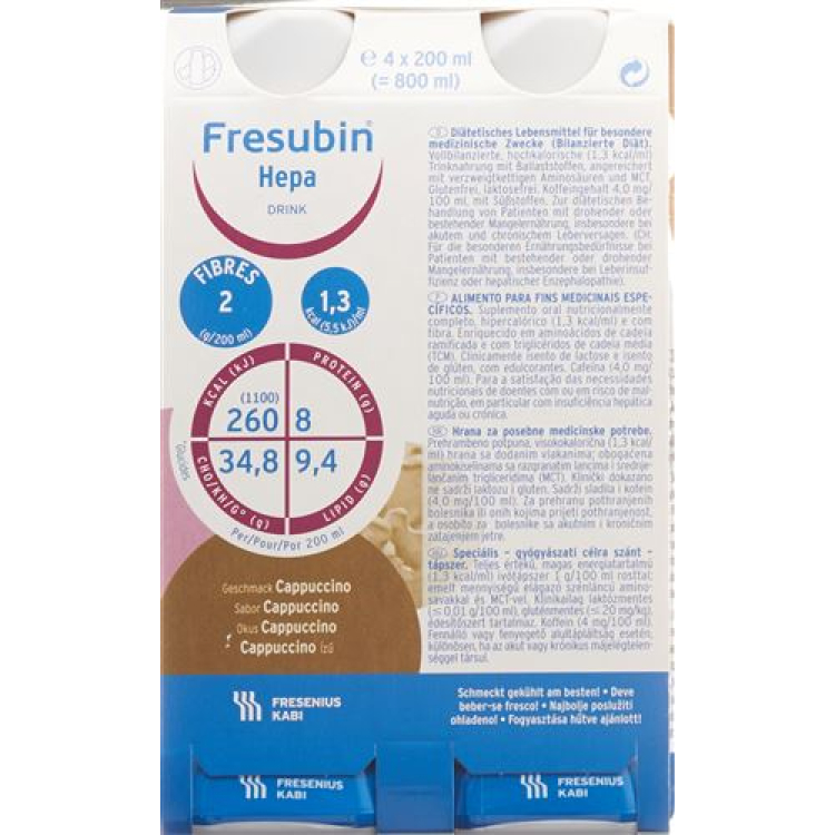 Fresubin Hepa MINUM cappuccino 4 Fl 200 ml