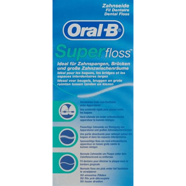 Oral-B Super Floss Btl 50 unid.