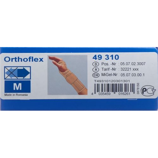 Thuasne Orthoflex wrist strap M 21cm right skin color