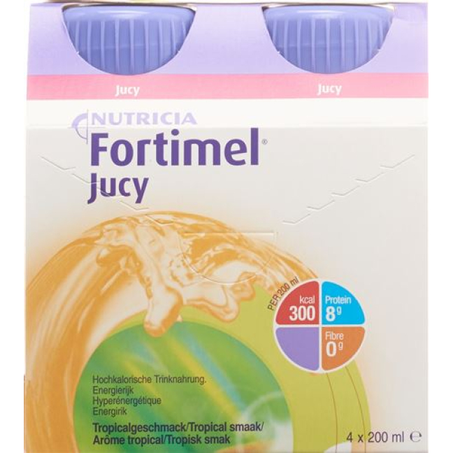 FORTIMEL Jucy Tropical 4 בקבוקים 200 מ"ל
