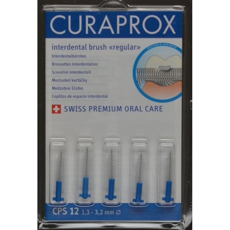 Curaprox CPS 12 Regular interdentalna četkica plava 5 kom