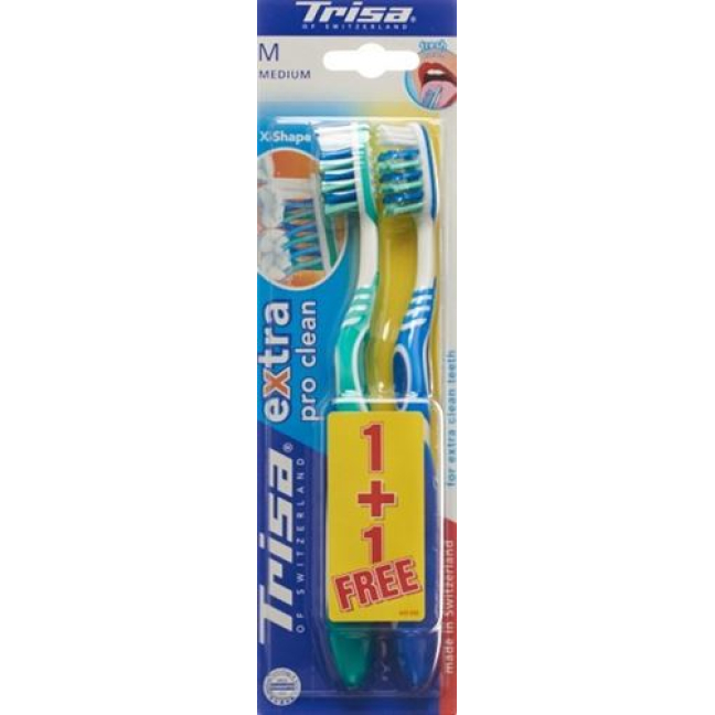 Escova de dentes Trisa Extra Duo média
