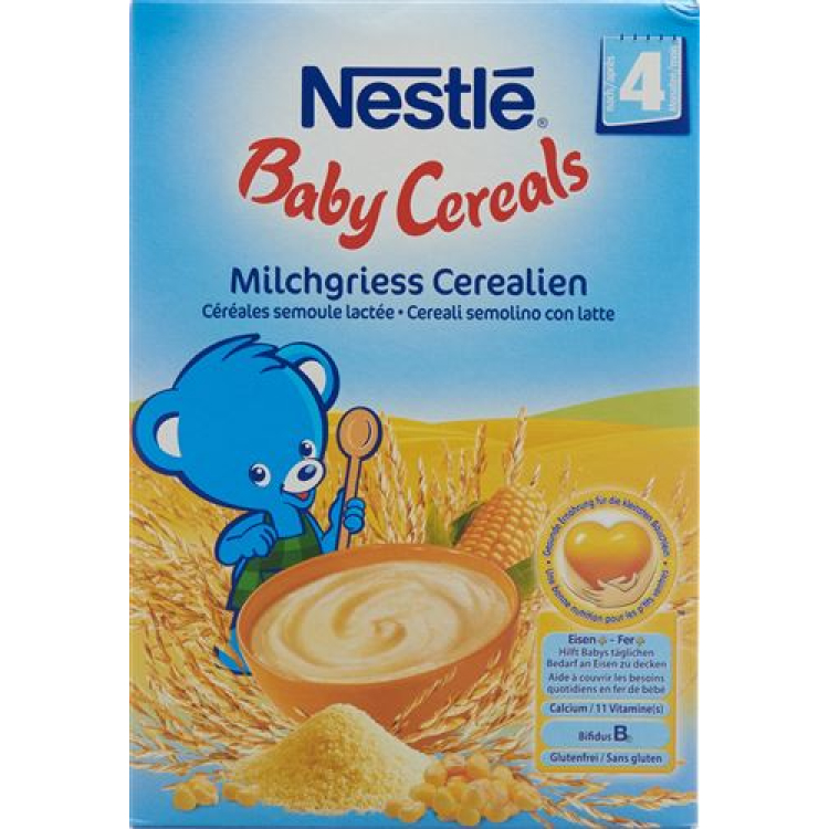 Nestlé Baby žitarice mliječni griz 4 mjeseca 450 g