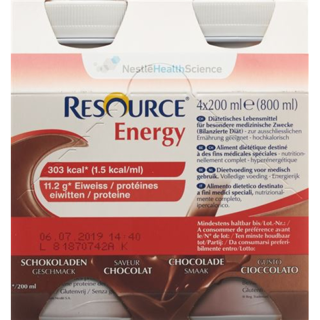 Resource Energy Chocolate 4 Fl 200 мл