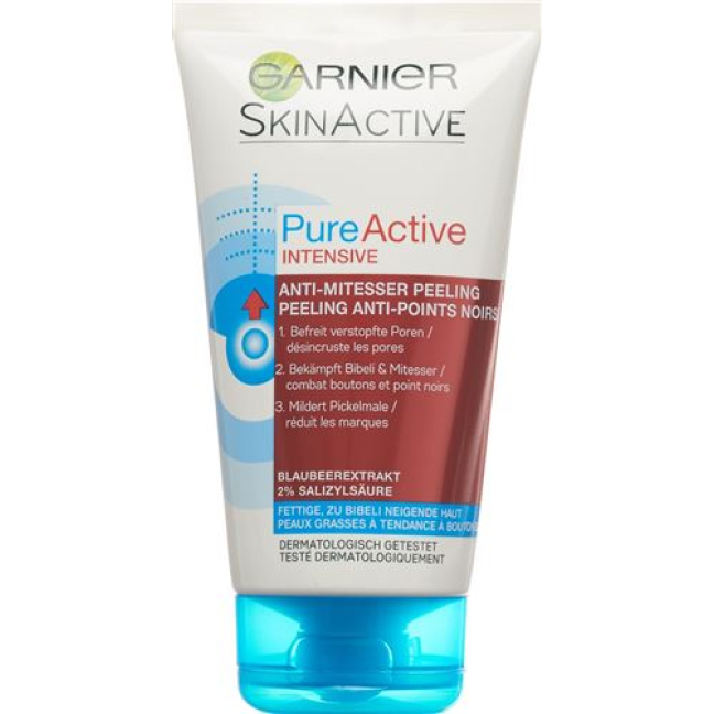 Garnier Skin Naturals PureActive פילינג אנטי ביבלי 150 מ"ל