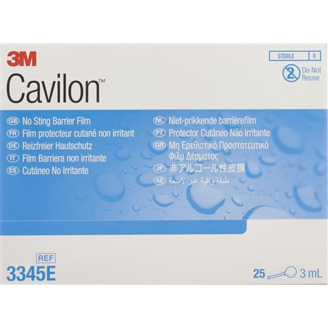 3M Cavilon No Stinging Skin Protection Applicator 25 sachets 3 ml