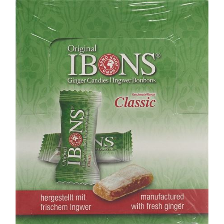 IBONS ingefära godisdisplay original 12x60g