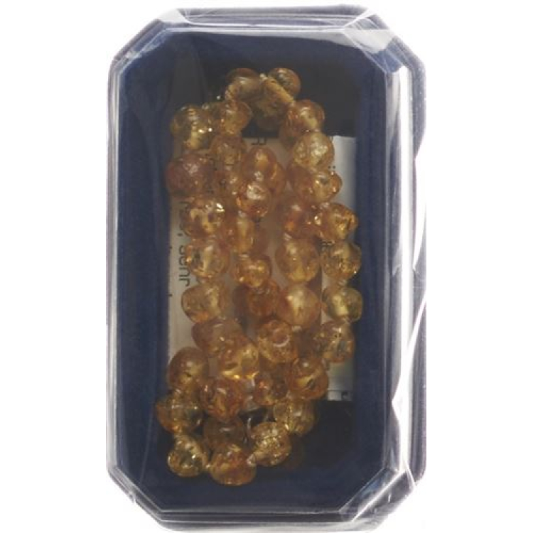 ខ្សែក Amberstyle កូញាក់ Citrine Cognac 36 សង់ទីម៉ែត្រ ជាមួយនឹងការតោងម៉ាញ៉េទិច